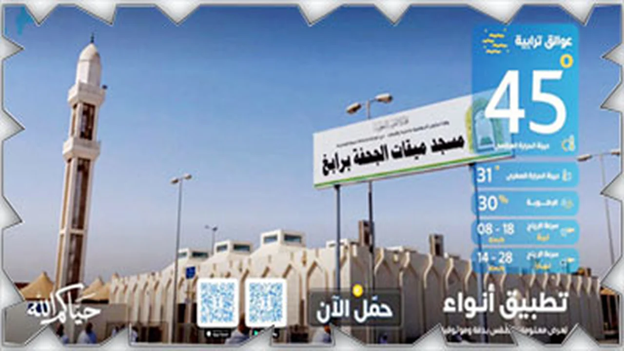 الأرصاد تطلق نشرات طقس مخصصة لمواقيت الإحرام لخدمة ضيوف الرحمن